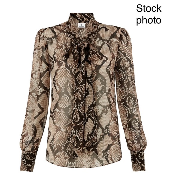 ***RARE*** BNWT ALTUZARRA X TARGET SNAKE PRINT BLOUSE WITH WRAP SCARF - Picture 13 of 13